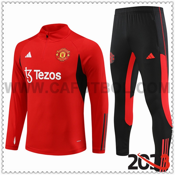 Chandal Futbol Manchester United Rojo 2023 2024 -02