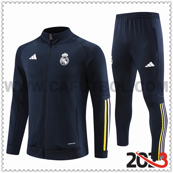 Chaqueta Chandal Futbol Real Madrid Azul marino 2023 2024