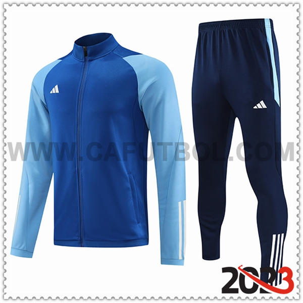 Chaqueta Chandal Futbol Adidas Azul 2023 2024 -03