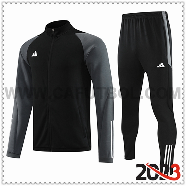 Chaqueta Chandal Futbol Adidas Negro 2023 2024 -02