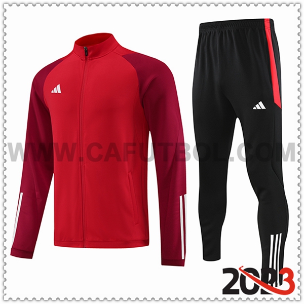 Chaqueta Chandal Futbol Adidas Rojo 2023 2024 -03