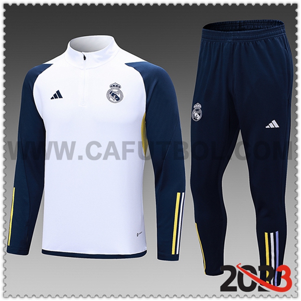 Chandal Futbol Real Madrid Ninos Blanco 2023 2024 -03
