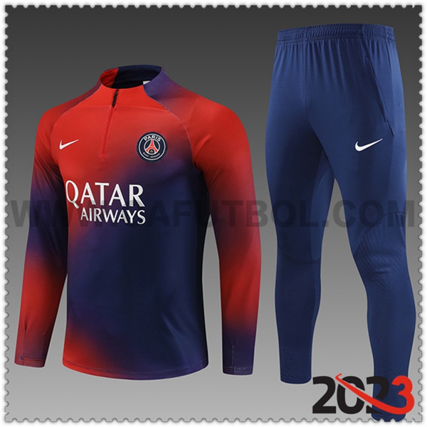 Chandal Futbol PSG Ninos Rojo/Azul 2023 2024