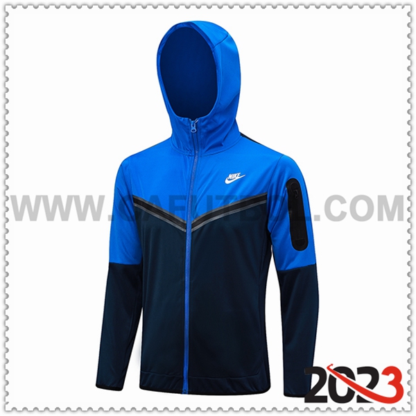 Chaqueta Con Capucha Nike Azul 2023 2024 -03