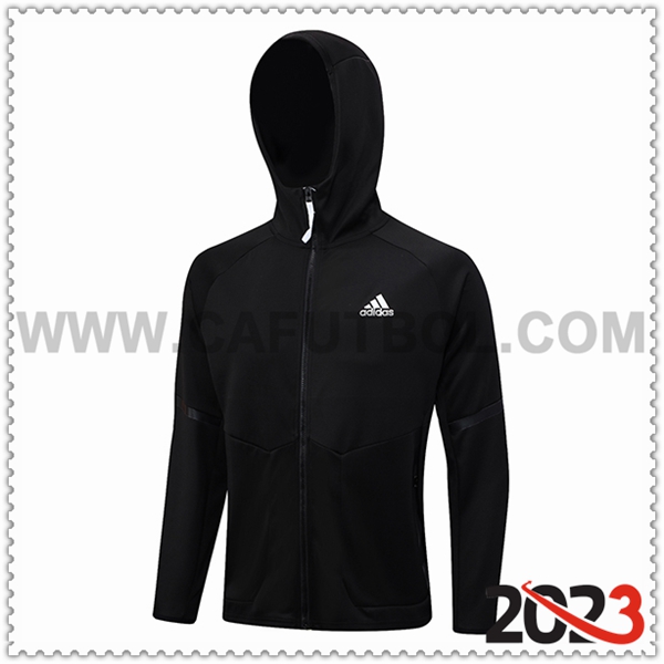 Chaqueta Con Capucha Adidas Negro 2023 2024 -02