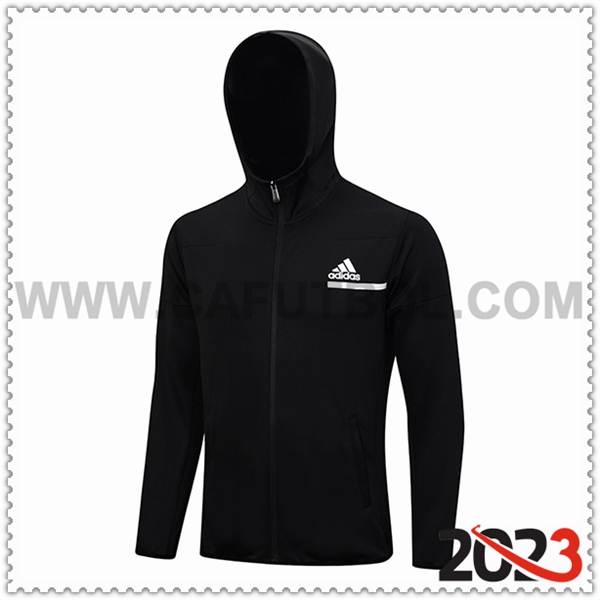 Chaqueta Con Capucha Adidas Negro 2023 2024