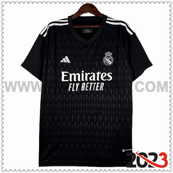 Camiseta Futbol Portero Real Madrid Negro 2023 2024