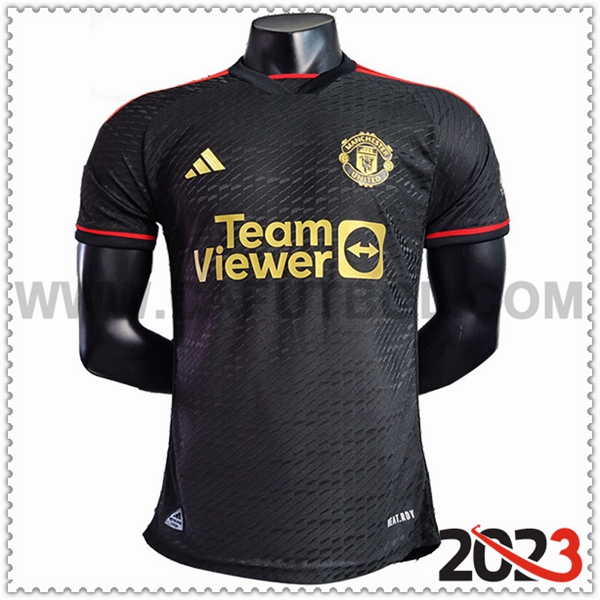 Camiseta Futbol Manchester United Negro Edicion especial 2023 2024