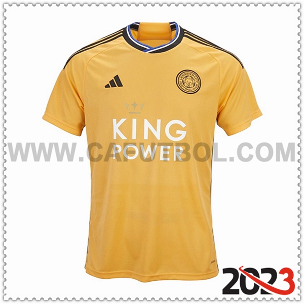 Tercera Camiseta Futbol Leicester City 2023 2024