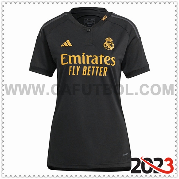 Tercera Camiseta Futbol Real Madrid Mujer 2023 2024