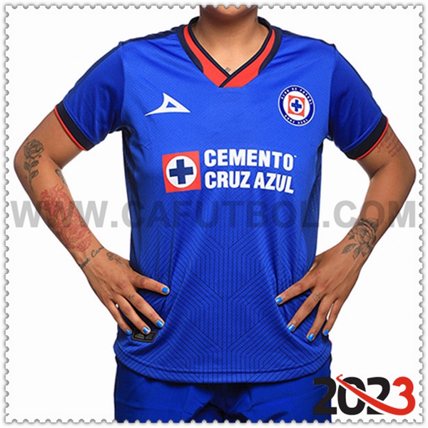 Primera Camiseta Futbol Cruz Azul Mujer 2023 2024