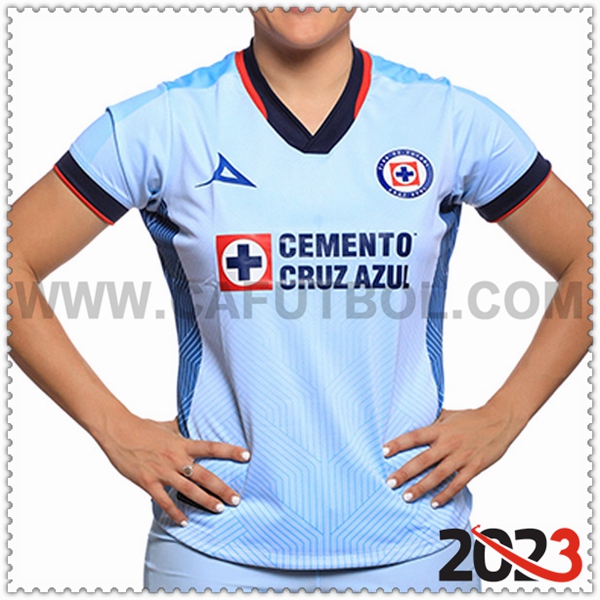 Segunda Camiseta Futbol Cruz Azul Mujer 2023 2024