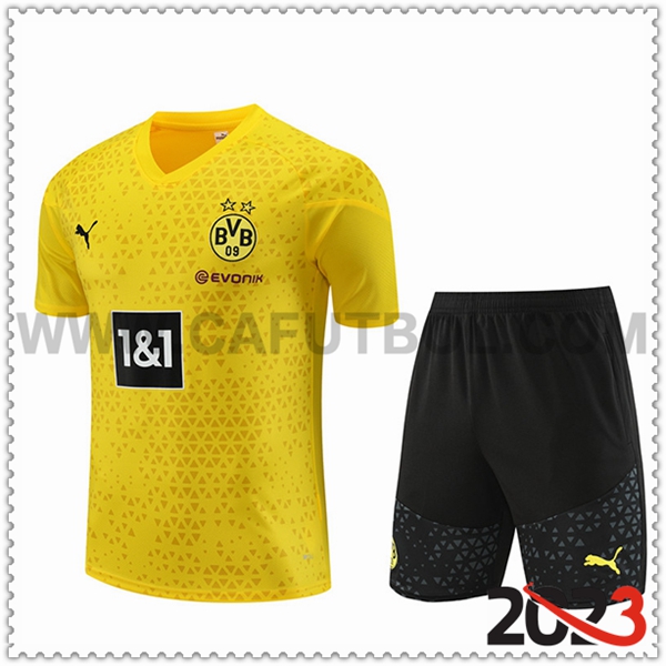 Camiseta Entrenamiento + Cortos Dortmund Amarillo 2023 2024 -02