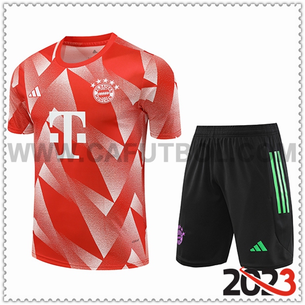 Camiseta Entrenamiento + Cortos Bayern Munich Naranja 2023 2024 -02