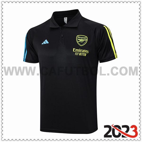 Camiseta Polo Arsenal Negro 2023 2024