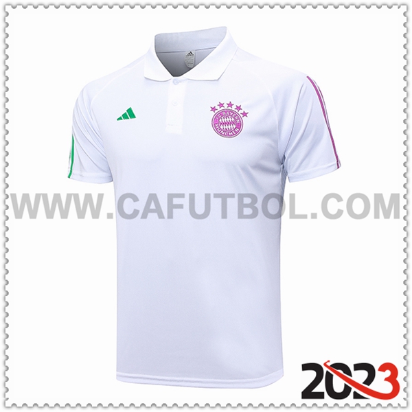 Camiseta Polo Bayern Munich Blanco 2023 2024