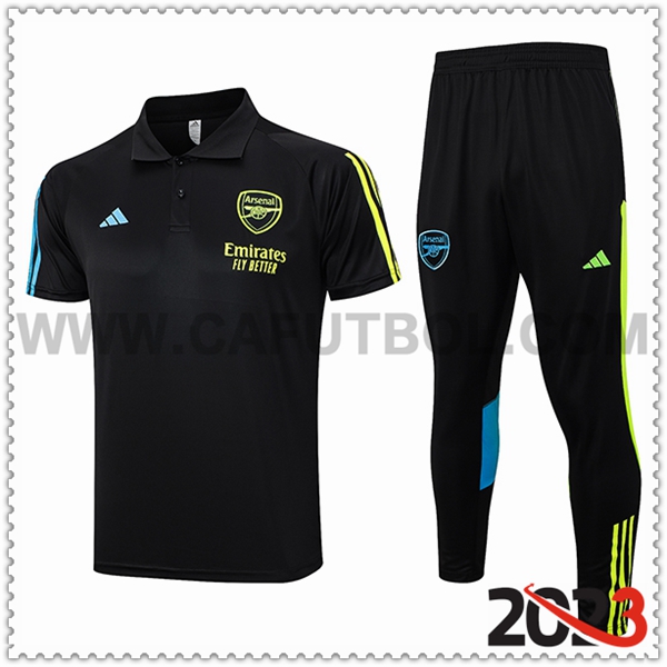 Camiseta Polo Arsenal Negro 2023 2024