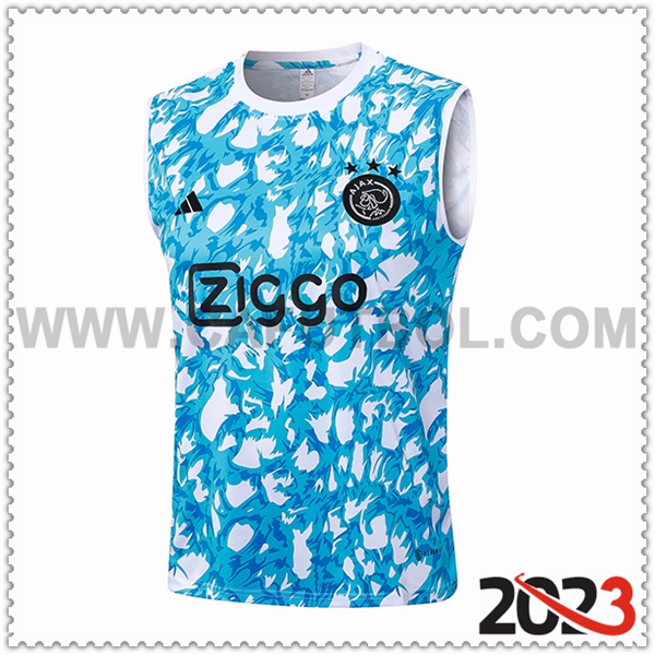Chalecos de Futbol Ajax Azul Claro 2023 2024