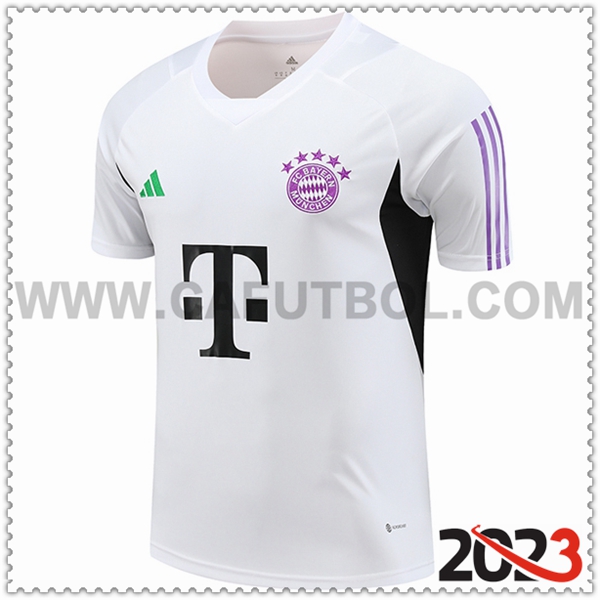 Camiseta Entrenamiento Bayern Munich Blanco 2023 2024
