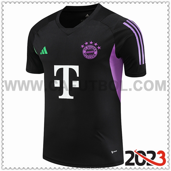 Camiseta Entrenamiento Bayern Munich Negro 2023 2024 -03
