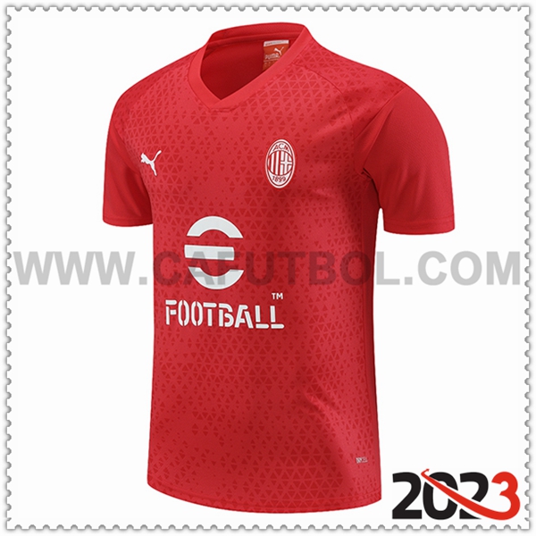 Camiseta Entrenamiento AC Milan Rojo 2023 2024