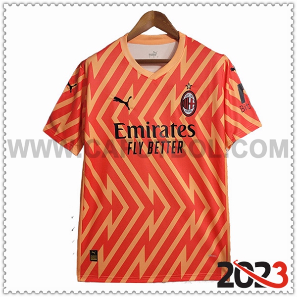 Camiseta Entrenamiento AC Milan Naranja 2023 2024
