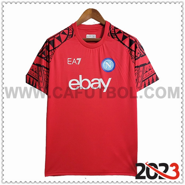 Camiseta Entrenamiento Napoles Rojo 2023 2024