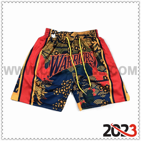 Cortos NBA Golden State Warriors 2023/24 Rojo Amarillo/Azul