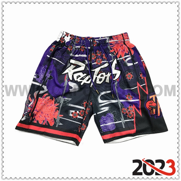 Cortos NBA Toronto Raptors 2023/24 Negro/Rojo