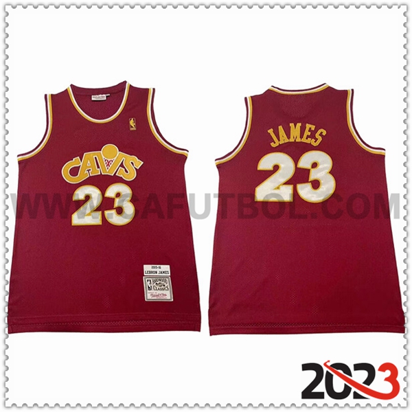 Camisetas Cleveland Cavaliers (JAMES #23) 2023/24 Rojo -02