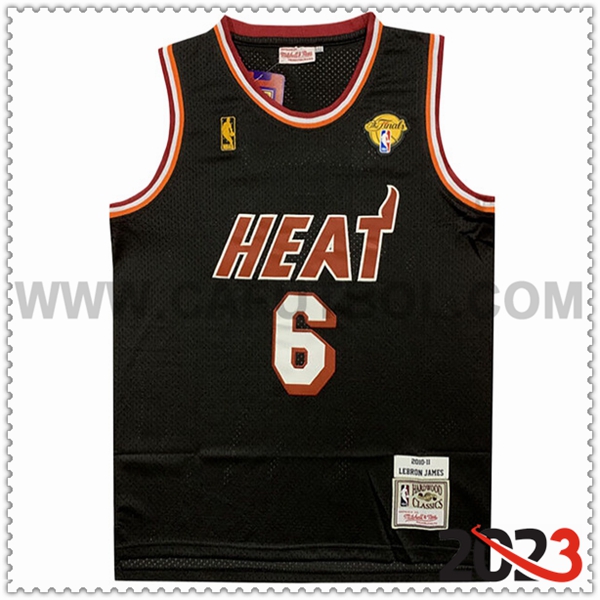 Camisetas Miami Heat (JAMES #6) 2023/24 Rojo -02