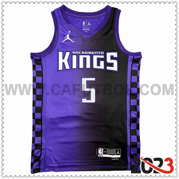 Camisetas Sacramento Kings (FOX #5) 2023/24 Violeta