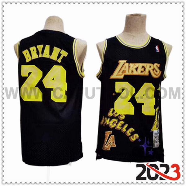 Camisetas Los Angeles Lakers (BRYANT #24) 2023/24 Negro