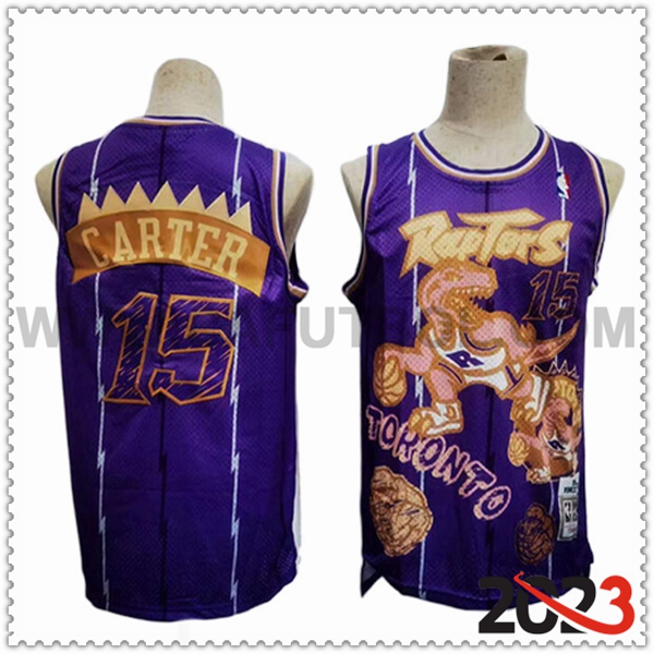 Camisetas Toronto Raptors (CARTER #15) 2023/24 Violeta