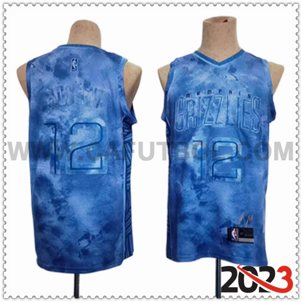 Camisetas Memphis Grizzlies (MORANT #12) 2023/24 Azul -03