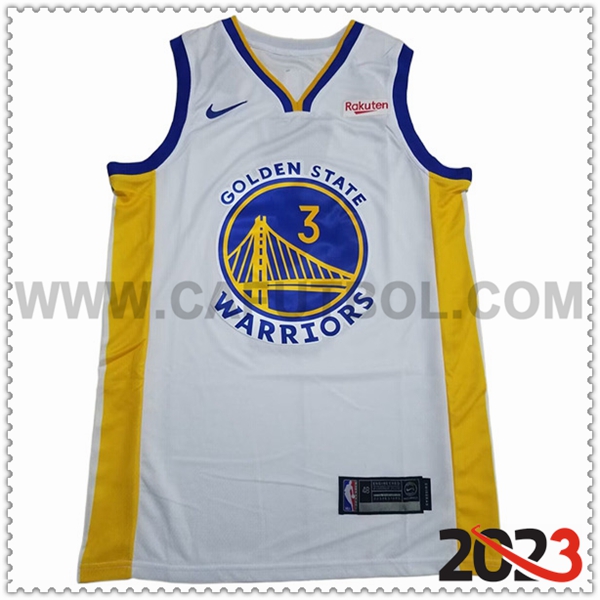 Camisetas Golden State Warriors (PAUL #3) 2023/24 Blanco