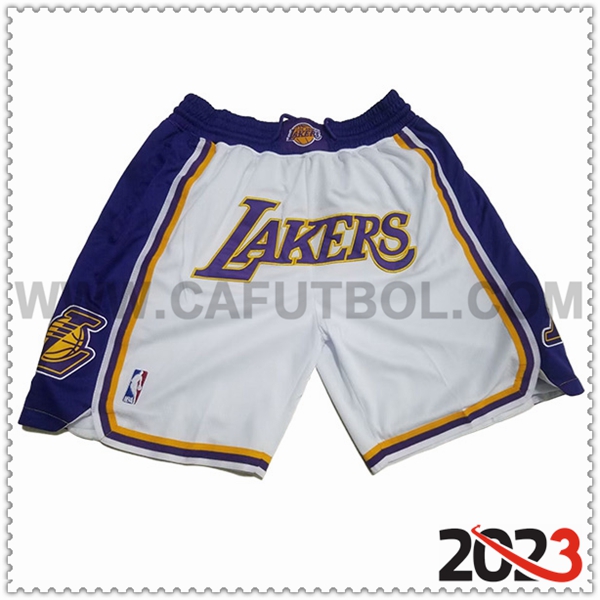 Cortos NBA Los Angeles Lakers 2023/24 Blanco/Azul