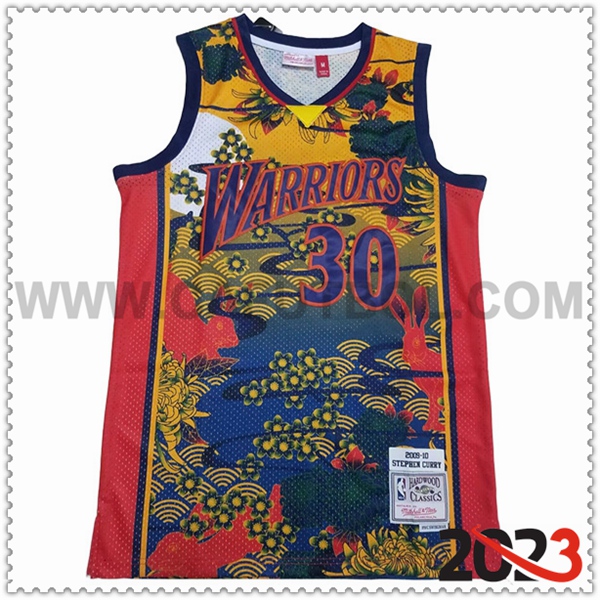 Camisetas Golden State Warriors (CURRY #30) 2023/24 Amarillo/Azul/Rojo