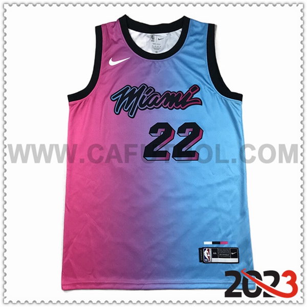 Camisetas Miami Heat (BUTLER #22) 2023/24 Azul/Violeta