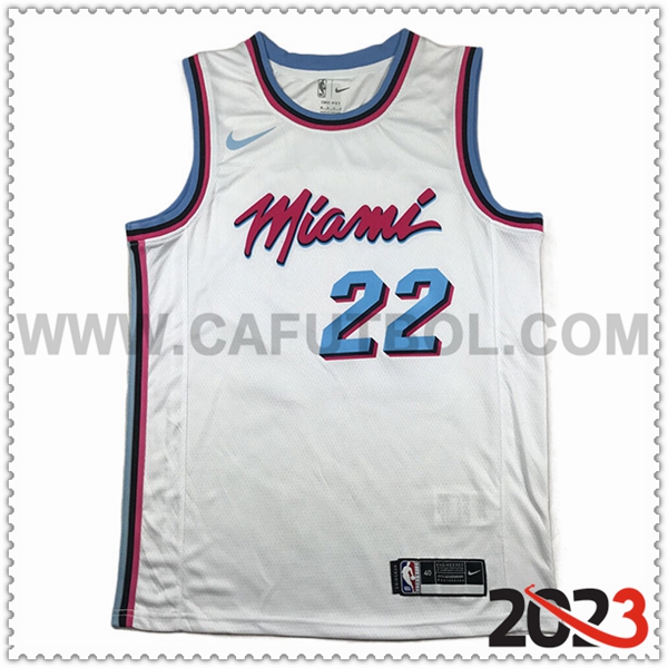 Camisetas Miami Heat (BUTLER #22) 2023/24 Blanco -07