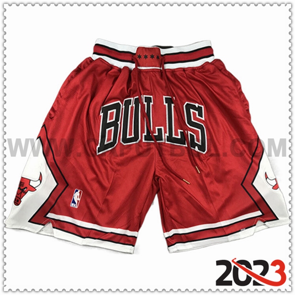 Cortos NBA Chicago Bulls 2023/24 Rojo