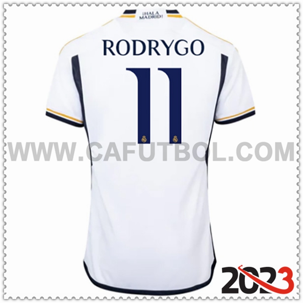 Primera Camiseta Futbol Real Madrid RODRYGO #11 2023 2024