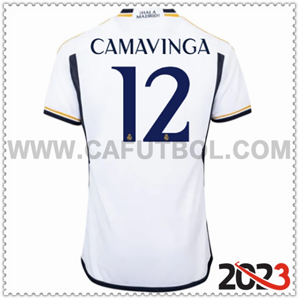 Primera Camiseta Futbol Real Madrid CAMAVINGA #12 2023 2024