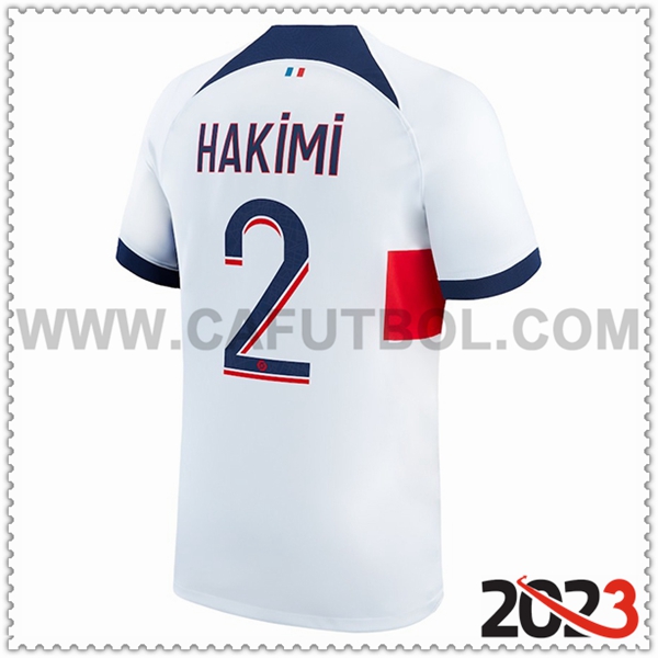 Segunda Camiseta Futbol PSG HAKIMI #2 2023 2024