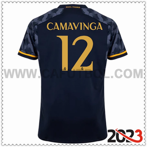 Segunda Camiseta Futbol Real Madrid CAMAVINGA #12 2023 2024