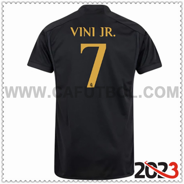 Tercera Camiseta Futbol Real Madrid VINI JR. #7 2023 2024