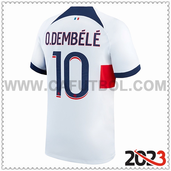 Segunda Camiseta Futbol PSG O.DEMBÉLÉ #10 2023 2024