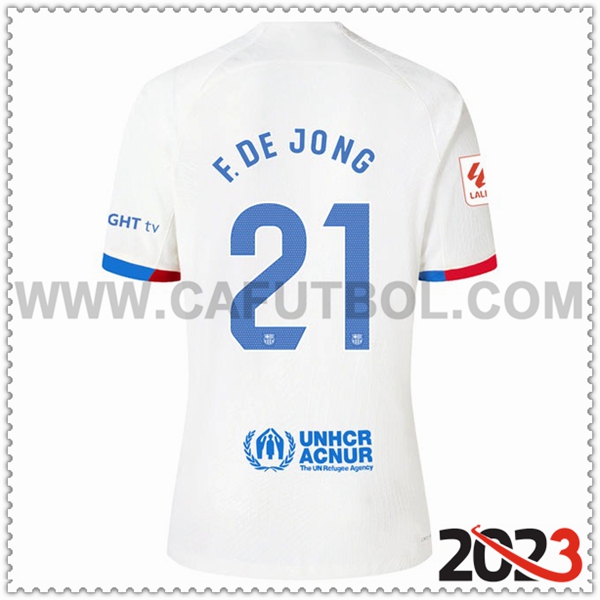 Segunda Camiseta Futbol FC Barcelona F. DE JONG #21 2023 2024