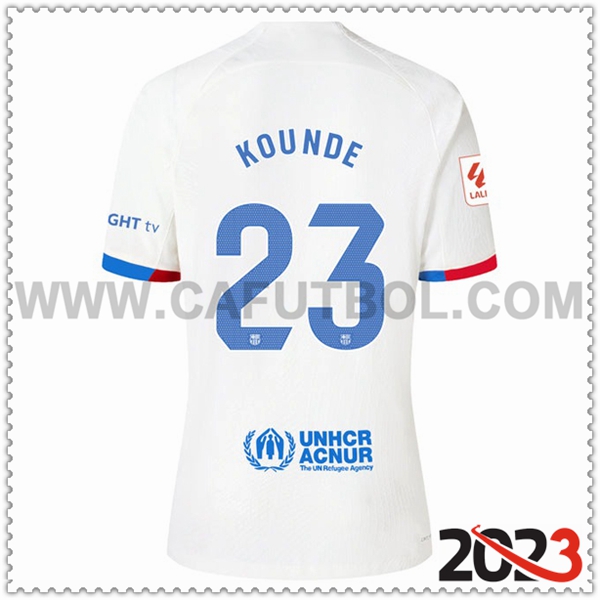 Segunda Camiseta Futbol FC Barcelona KOUNDE #23 2023 2024