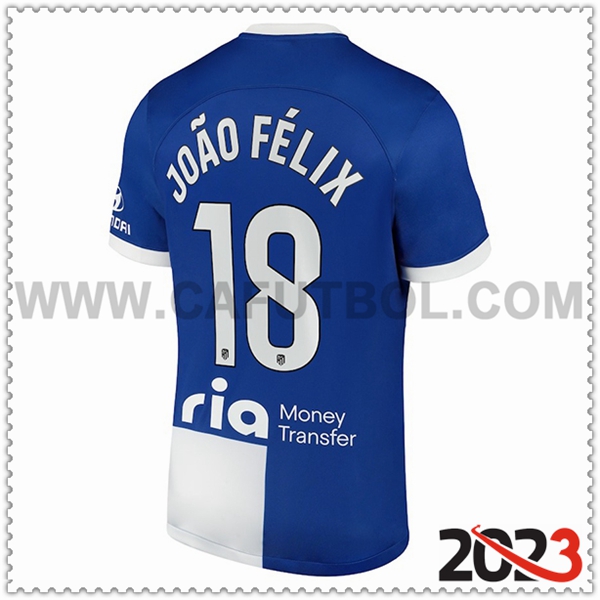 Segunda Camiseta Futbol Atletico Madrid JOÃO FÉLIX #18 2023 2024